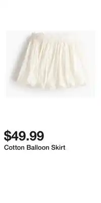 H&M Cotton Balloon Skirt offer
