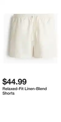 H&M Relaxed-Fit Linen-Blend Shorts offer