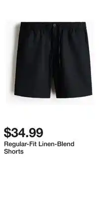 H&M Regular-Fit Linen-Blend Shorts offer