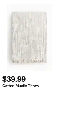 H&M Cotton Muslin Throw offer