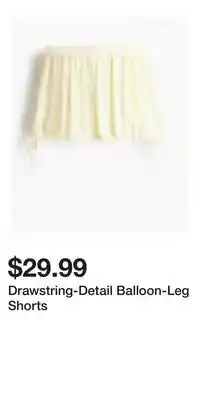 H&M Drawstring-Detail Balloon-Leg Shorts offer