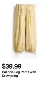 H&M Balloon-Leg Pants with Drawstring offer