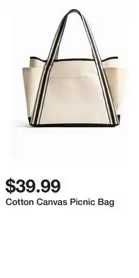 H&M Cotton Canvas Picnic Bag offer