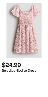 H&M Smocked-Bodice Dress offer