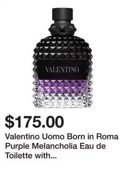 Sephora Valentino Uomo Born in Roma Purple Melancholia Eau de Toilette with Lavender offer
