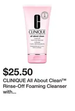 Sephora CLINIQUE All About Clean Rinse-Off Foaming Cleanser with Hyaluronic Acid offer