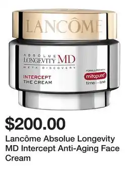 Sephora Lancôme Absolue Longevity MD Intercept Anti-Aging Face Cream offer