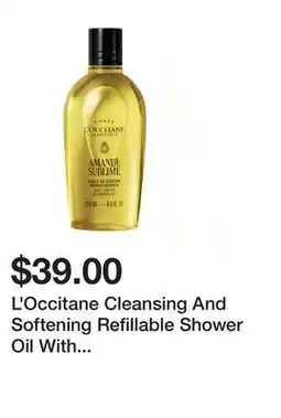 Sephora L'Occitane Cleansing And Softening Refillable Shower Oil With Almond Oil offer