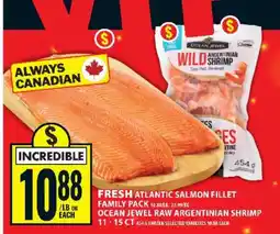 Food Basics FRESH ATLANTIC SALMON FILLET FAMILY PACK offer