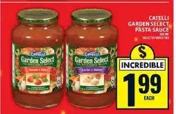 Food Basics CATELLI GARDEN SELECT PASTA SAUCE offer