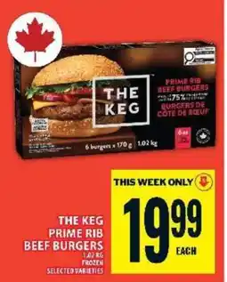 Food Basics THE KEG PRIME RIB BEEF BURGERS offer