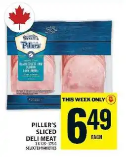 Food Basics PILLER’S SLICED DELI MEAT offer