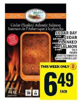 Food Basics Cedar Planked Atlantic Salmon offer