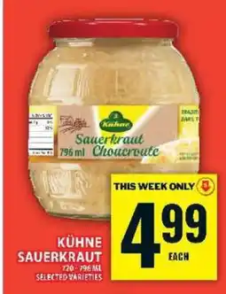 Food Basics Kühne Sauerkraut offer