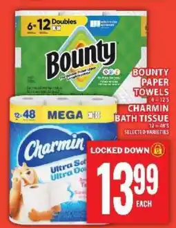 Food Basics Bounty Paper Towels / Charmin Bath Tissue offer