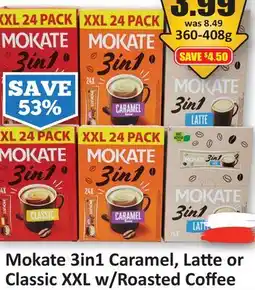 Starsky Mokate 3in1 Caramel, Latte or Classic XXL w/Roasted Coffee offer