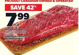 Independent City Market BEEF BRISKET PORTION offer