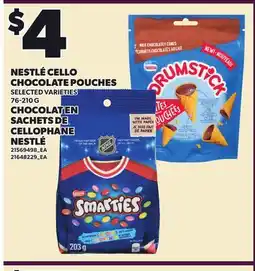 Independent City Market NESTLÉ CELLO CHOCOLATE POUCHES offer
