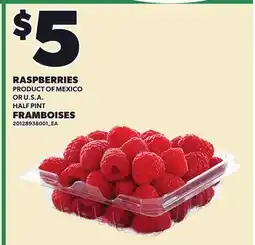 Independent City Market RASPBERRIES, HALF PINT offer
