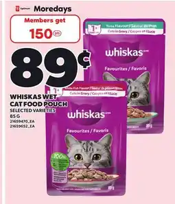 Independent City Market WHISKAS WET CAT FOOD POUCH offer