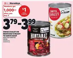 Independent City Market SWISS CHALET OR MONTANA'S READY TO SERVE SOUP offer