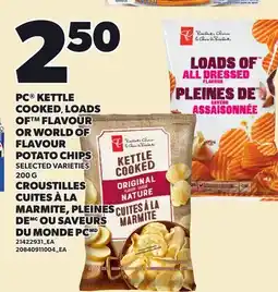 Independent City Market PC KETTLE COOKED LOADS OF FLAVOUR POTATO CHIPS offer