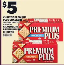 Independent City Market CHRISTIE PREMIUM PLUS CRACKERS, 450/481 G offer