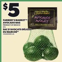 Independent City Market FARMER'S MARKET AVOCADO BAG, 5'S offer