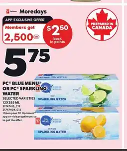 Independent City Market PC BLUE MENU OR PC SPARKLING WATER offer