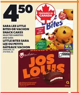 Independent City Market SARA LEE LITTLE BITES OR VACHON SNACK CAKES offer