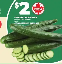 Independent City Market ENGLISH CUCUMBERS offer