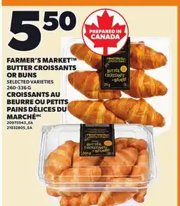 Independent City Market FARMER'S MARKET BUTTER CROISSANTS OR BUNS offer