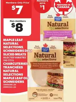 Independent City Market MAPLE LEAF NATURAL SELECTIONS, SCHNEIDERS DELI SLICED MEATS offer