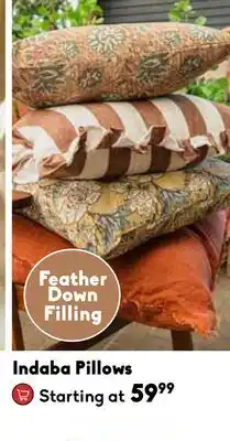 Sheridan Nurseries Indaba Pillows offer