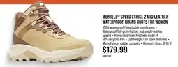 Cabela's MERRELL SPEED STRIKE 2 MID LEATHER WATERPROOF HIKING BOOTS FOR WOMEN offer