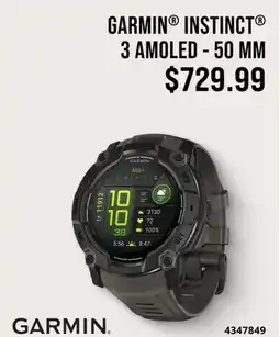 Cabela's GARMIN INSTINCT 3 AMOLED 50 MM offer