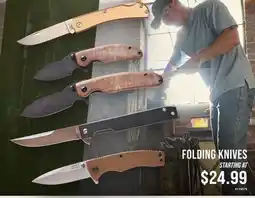 Cabela's FOLDING KNIVES offer