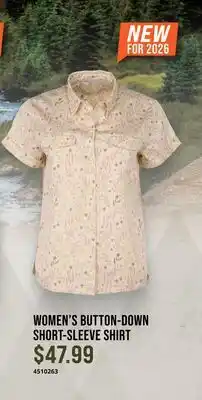 Cabela's WOMEN'S BUTTON-DOWN SHORT-SLEEVE SHIRT offer