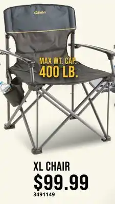 Cabela's XL CHAIR offer