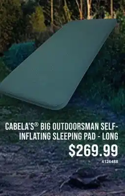 Cabela's CABELA'S BIG OUTDOORSMAN SELF-INFLATING SLEEPING PAD-LONG offer