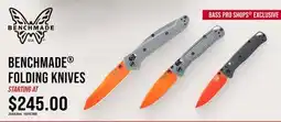 Cabela's BENCHMADE FOLDING KNIVES offer