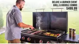 Cabela's DELUXE 4-BURNER EVENT GRILL & GRIDDLE COMBO offer