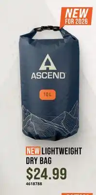 Cabela's ASCEND LIGHTWEIGHT DRY BAG offer