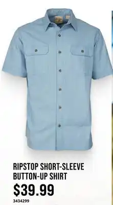 Cabela's RIPSTOP SHORT-SLEEVE BUTTON-UP SHIRT offer