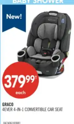 Shoppers Drug Mart GRACO 4EVER 4-IN-1 CONVERTIBLE CAR SEAT offer