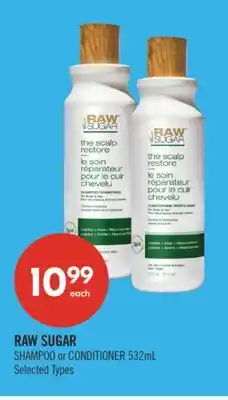Shoppers Drug Mart RAW SUGAR SHAMPOO or CONDITIONER offer