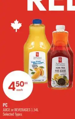 Shoppers Drug Mart PC JUICE or BEVERAGES offer