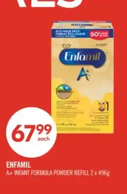 Shoppers Drug Mart ENFAMIL A+ INFANT FORMULA POWDER REFILL offer