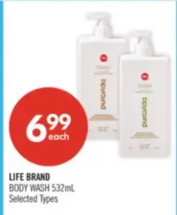 Shoppers Drug Mart LIFE BRAND BODY WASH offer