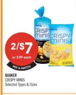 Shoppers Drug Mart QUAKER CRISPY MINIS offer
